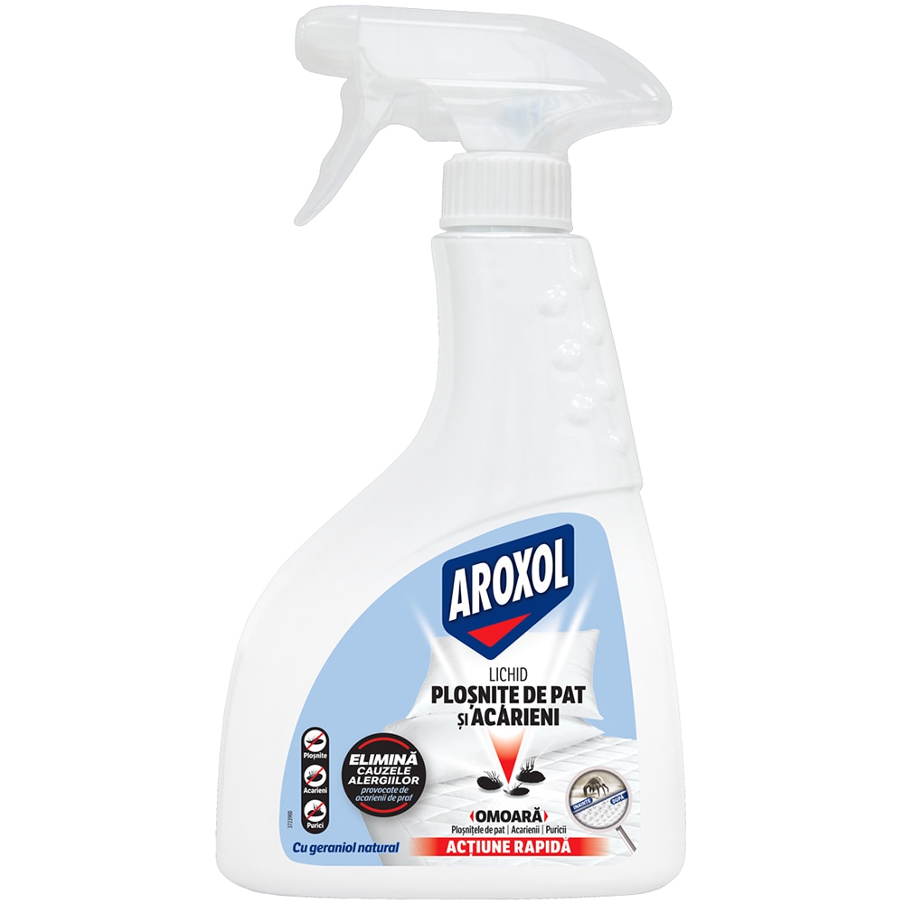 Lichid impotriva plosnitelor de pat si acarienilor AROXOL, 300 ml