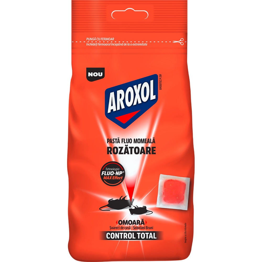 Pasta fluo momeala rozatoare AROXOL, 150 g