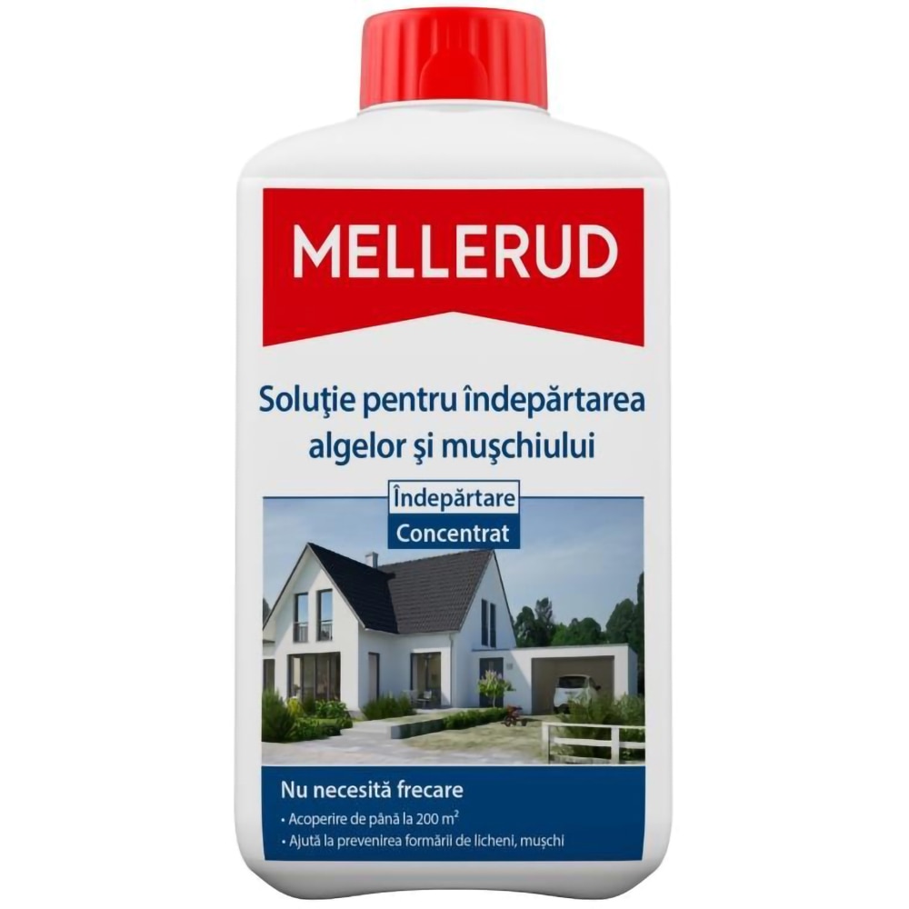 Solutie de curatare pentru indepartarea algelor si a muschiului MELLERUD, 1l