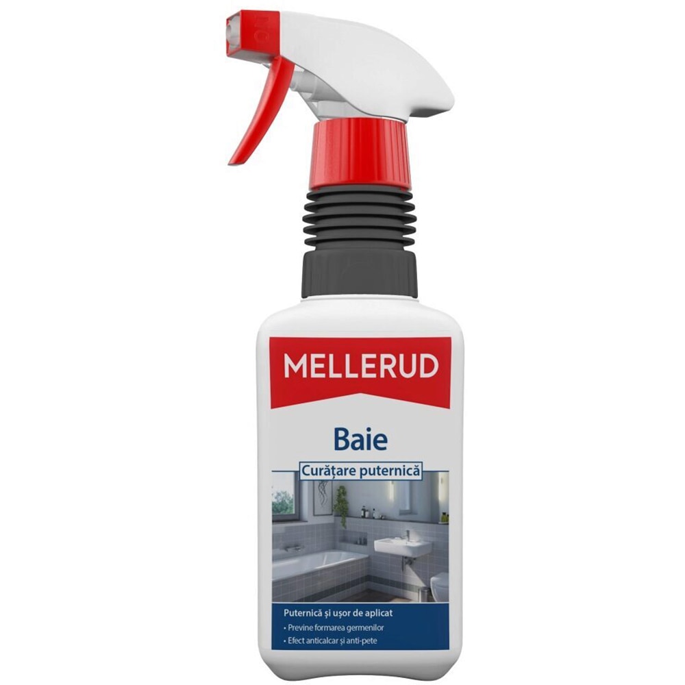 Solutie pentru curatara baii si obiectelor sanitare MELLERUD, 500 ml