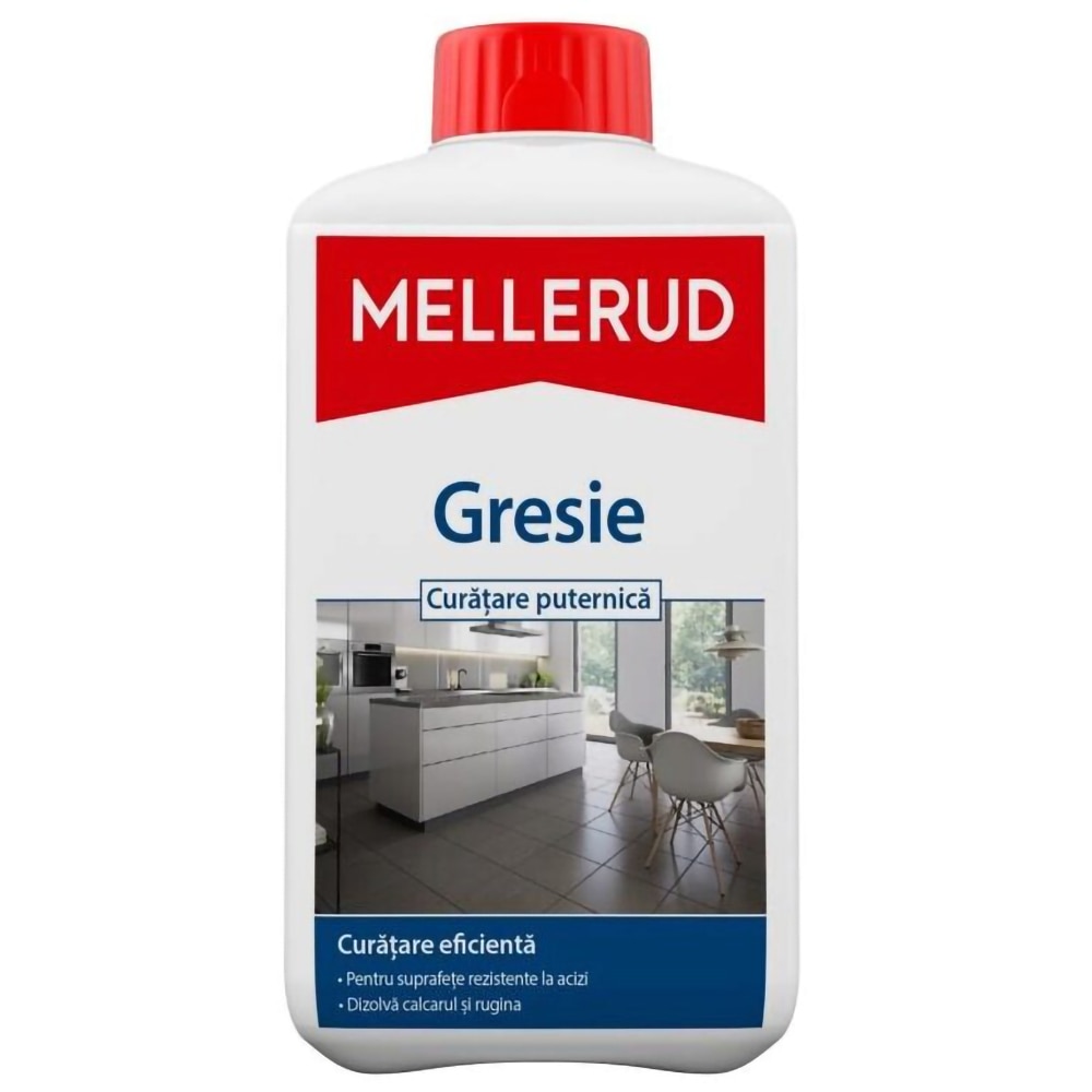 Solutie de curatare gresie si suprafete din piatra MELLERUD, 1 l
