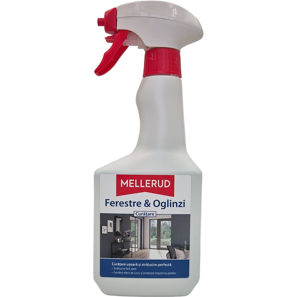 Solutie de curatare MELLERUD 760012, Ferestre & Oglinzi, 500 ml