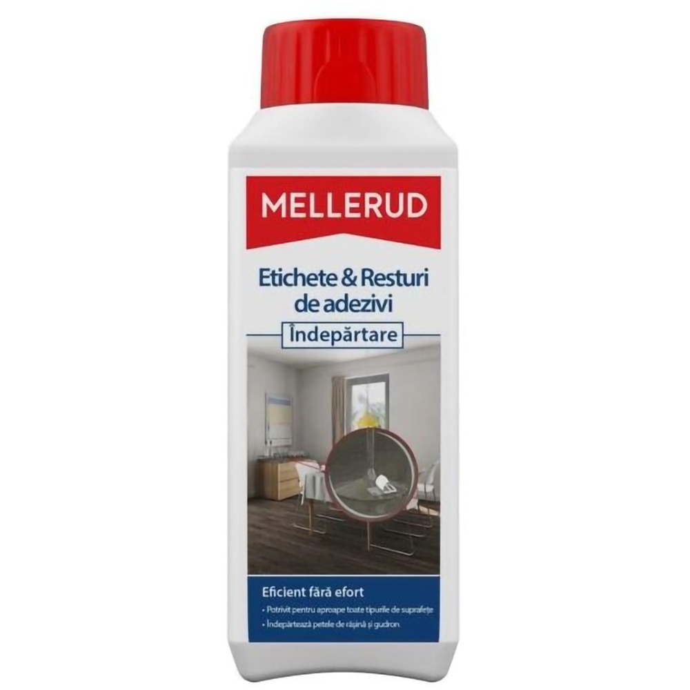 Solutie de curatare a resturilor de adezivi MELLERUD, 250ml
