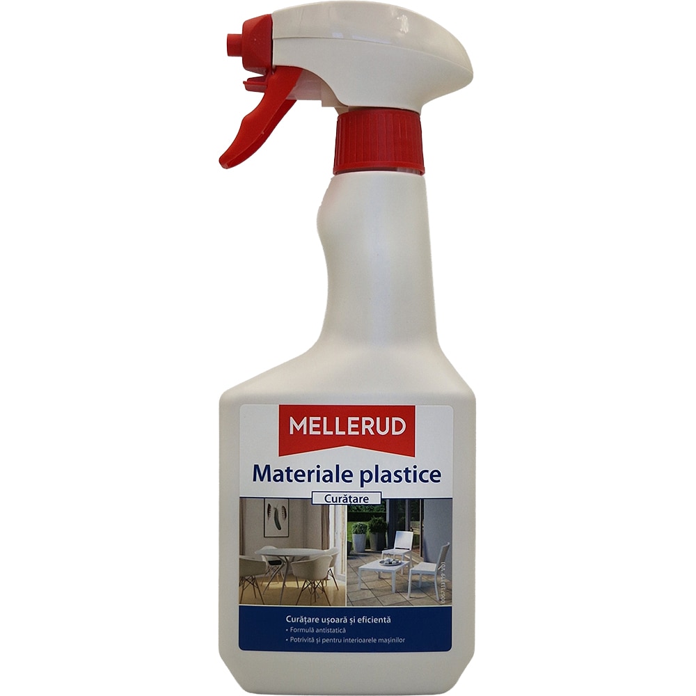 Solutie de curatare MELLERUD 760020, Suprafete din plastic, 500 ml