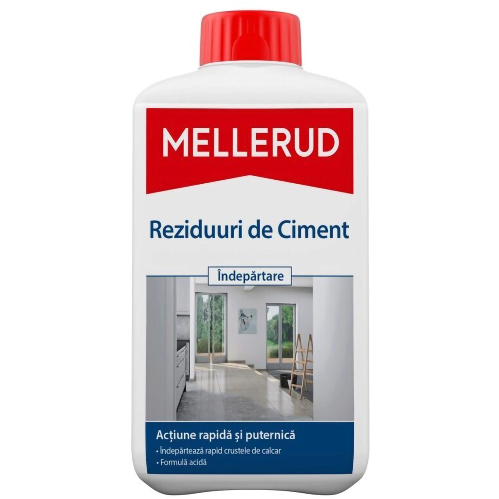 Solutie de curatare a urmelor si petelor de ciment MELLERUD, 1l