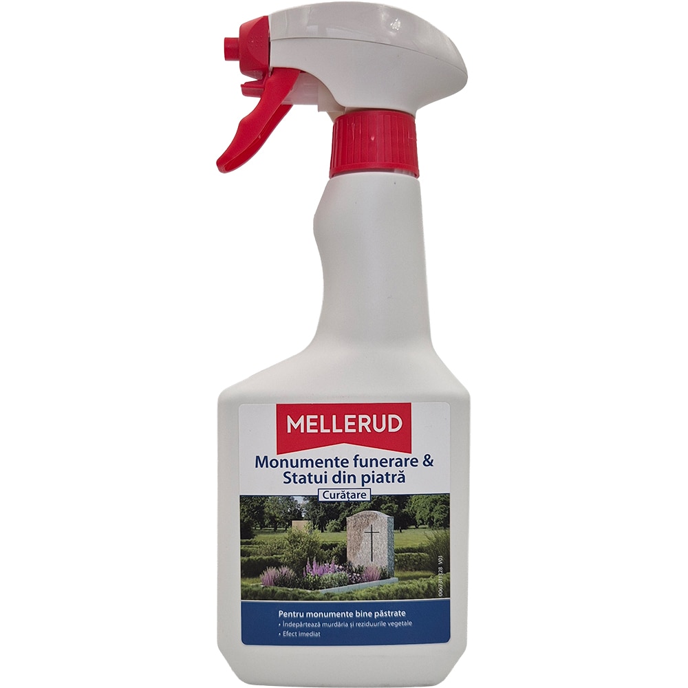 Solutie de curatare MELLERUD 760042, Monumente funerare & Statui din piatra, 500 ml