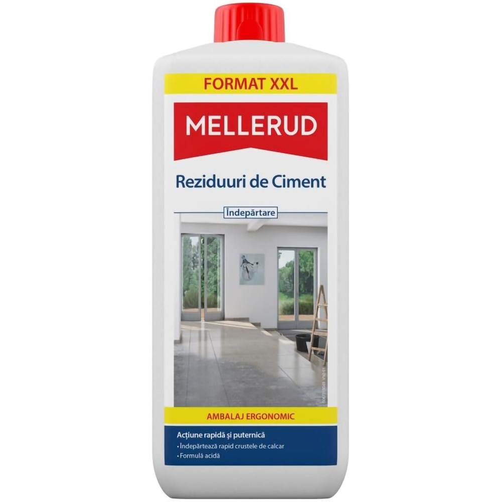 Solutie indepartare reziduri de ciment MELLERUD, 1.75l