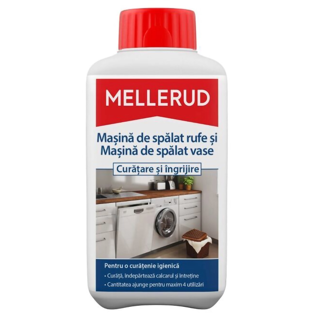 Solutie de curatare masina de spalat vase si rufe MELLERUD, 500ml