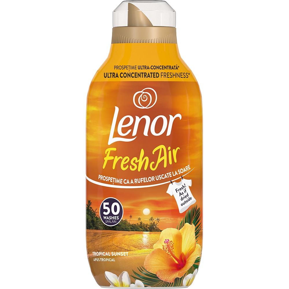 Balsam de rufe LENOR Fresh Air, Tropical Sunset, 700 ml, 50 spalari