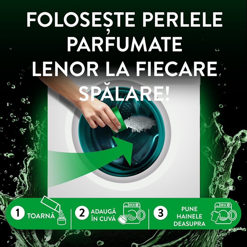 Perle parfumate LENOR Unstoppables, Scent of Ariel, 495 g, 40 spalari