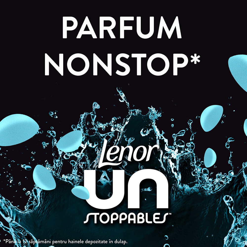 Perle parfumate LENOR Unstoppables, Fresh, 495 g, 40 spalari