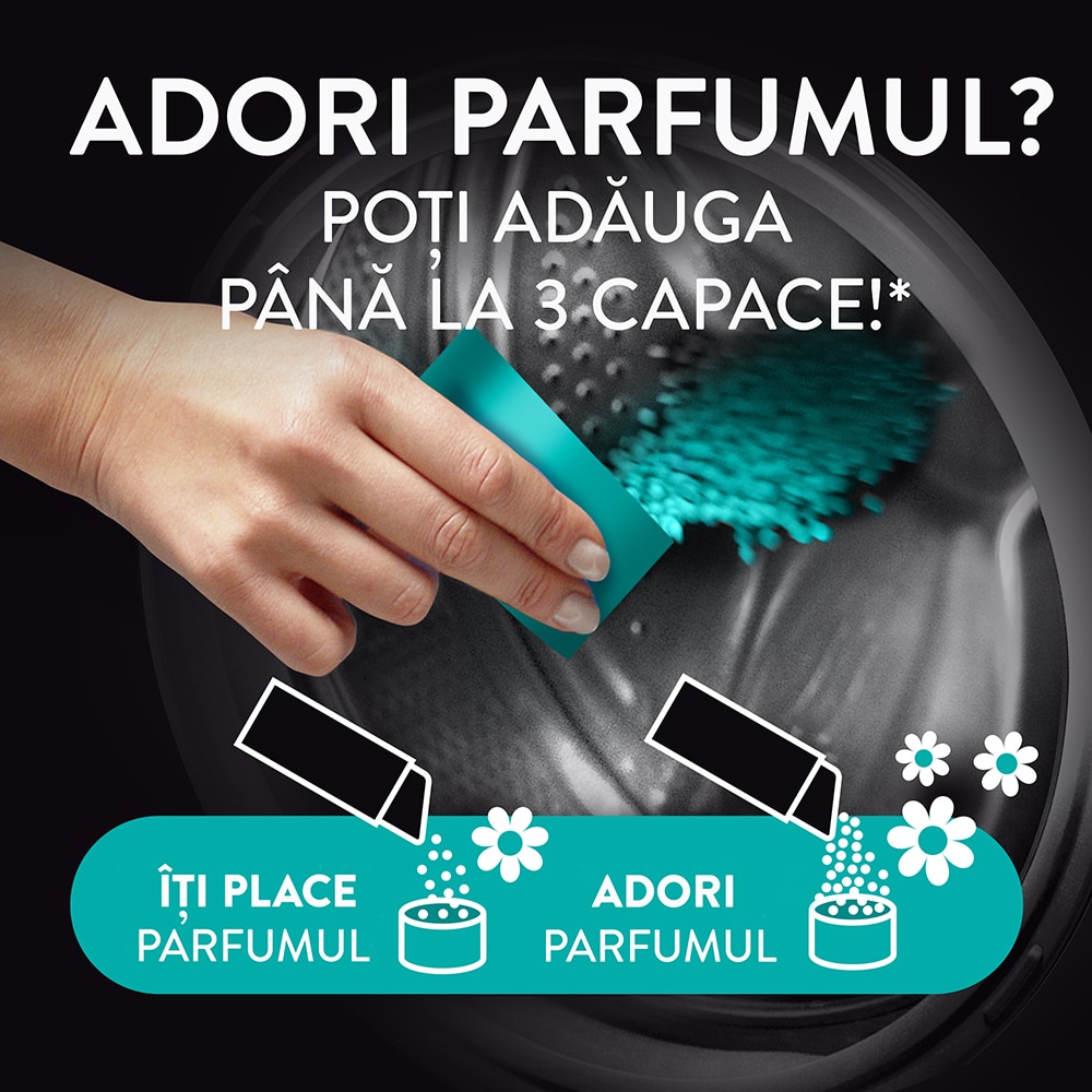 Perle parfumate LENOR Unstoppables, Fresh, 495 g, 40 spalari