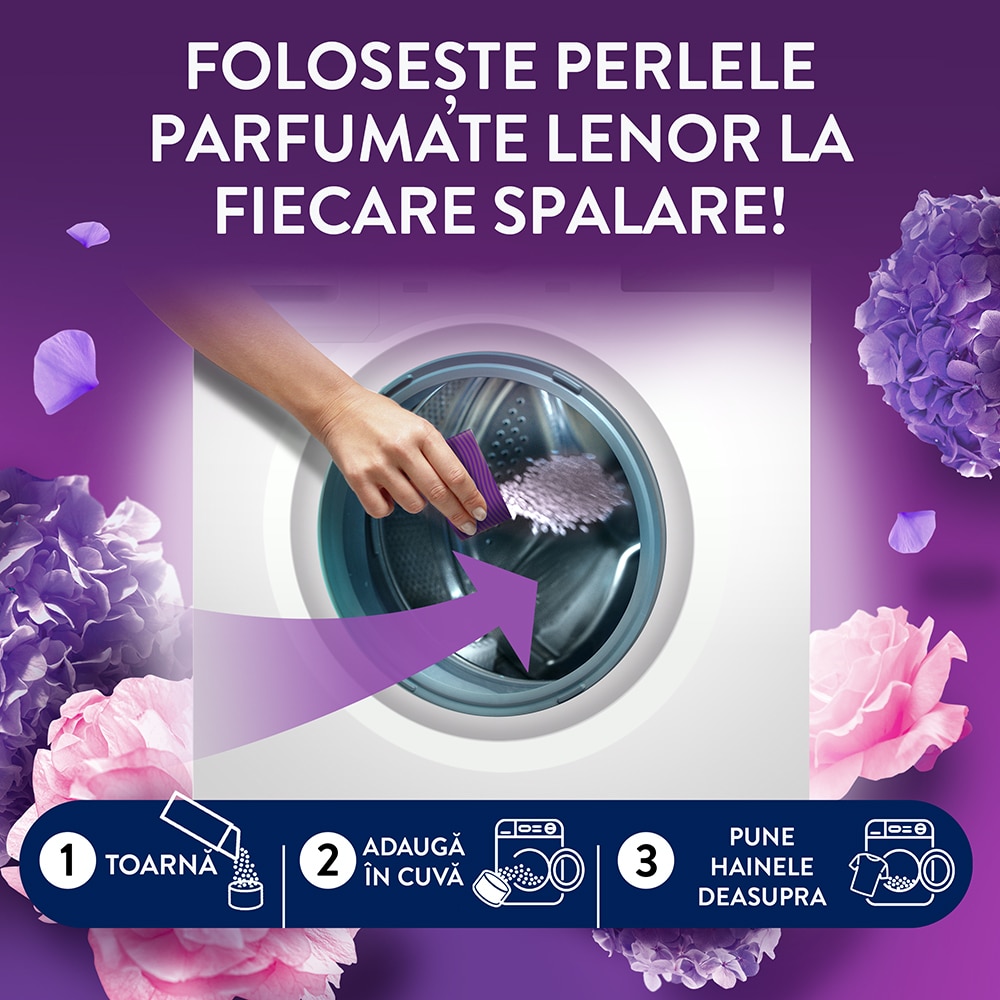 Perle parfumate LENOR Floral Bouquet, 270 g, 22 spalari