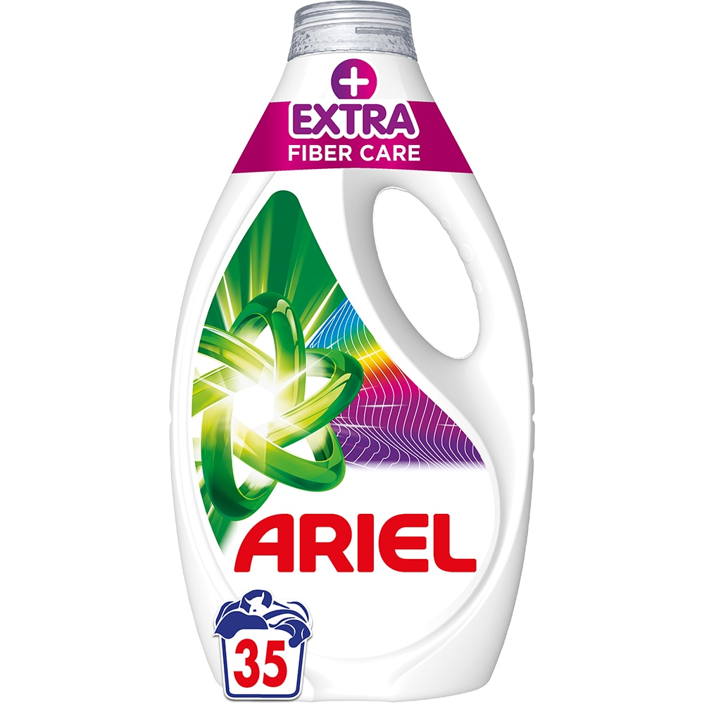 Detergent lichid ARIEL Extra Color & Fiber Protection, 1.575 l, 35 spalari