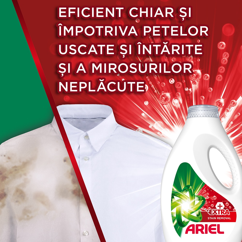 Detergent lichid ARIEL Extra Stain Removal, 1.575 l, 35 spalari