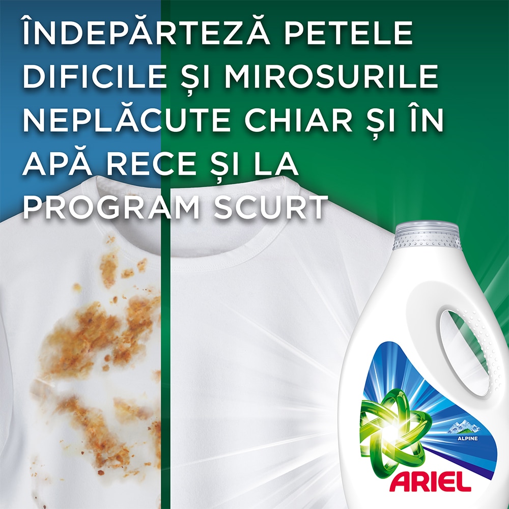 Detergent lichid ARIEL Alpine, 3.6 l, 80 spalari