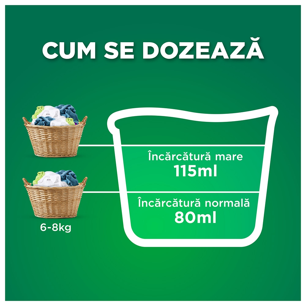 Detergent lichid ARIEL Alpine, 3.6 l, 80 spalari