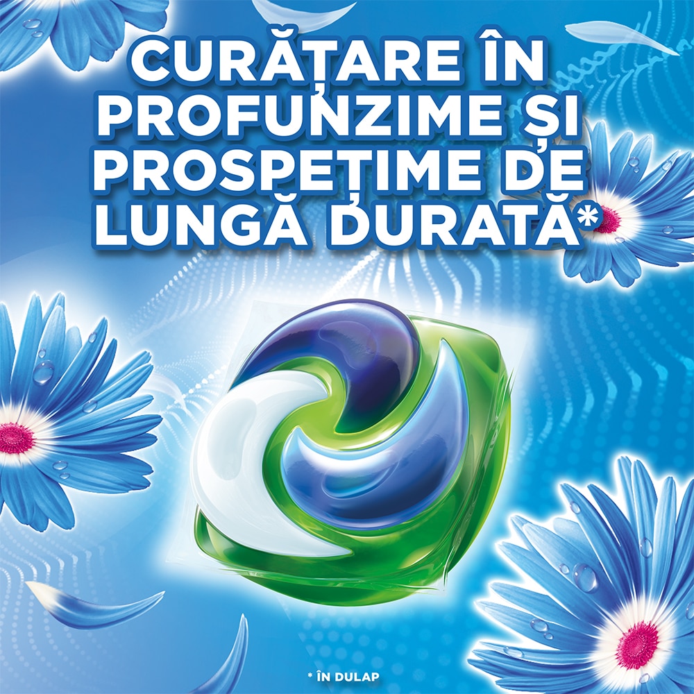 Detergent capsule ARIEL Allin1 PODS+ Touch of Lenor, Fresh Air, 50 spalari