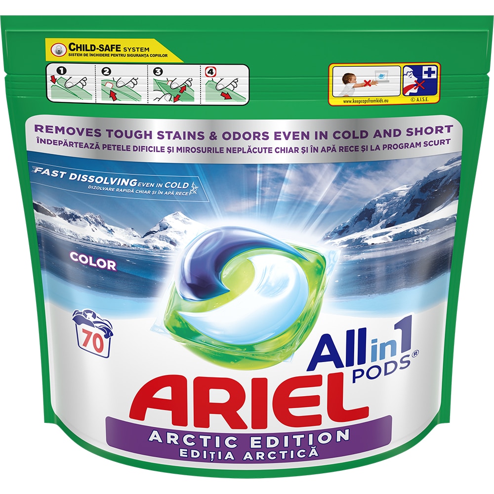 Detergent capsule ARIEL Allin1 PODS Color, 70 spalari