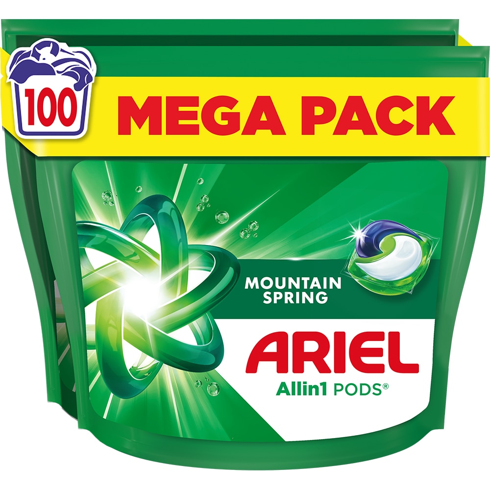 Detergent capsule ARIEL Allin1 PODS Mountain Spring, 100 spalari