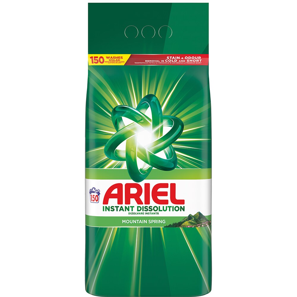 Detergent automat ARIEL Mountain Spring, 9.75 kg, 150 spalari
