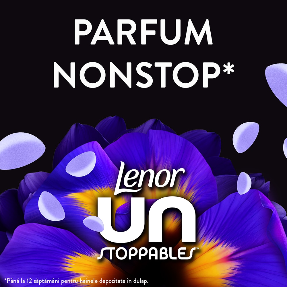 Perle parfumate LENOR Unstoppables, Violet Fresh, 270 g, 22 spalari