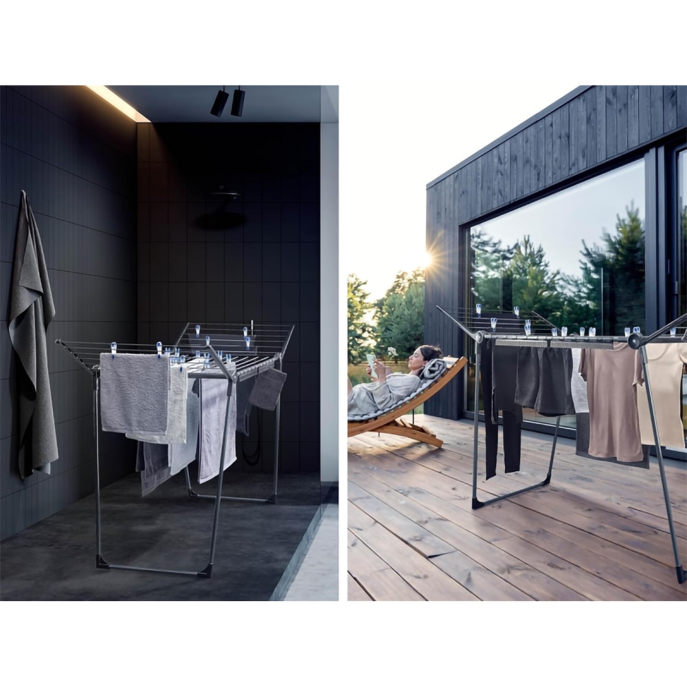 Uscator rufe LEIFHEIT Pegasus 180 Solid 81589, negru