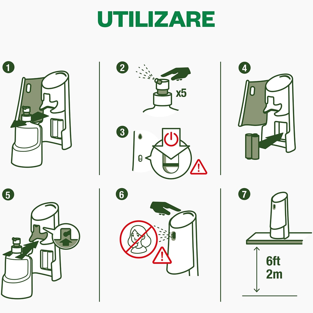 Rezerva odorizant de camera spray automat fara aerosoli AIR WICK Naturmatic, Zmeura si Lamaie verde, 228 ml