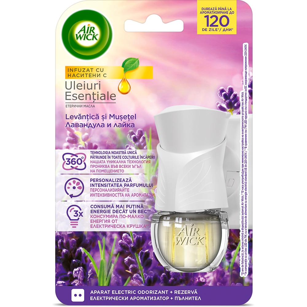 Odorizant camera electric AIR WICK Lavanda, 19ml