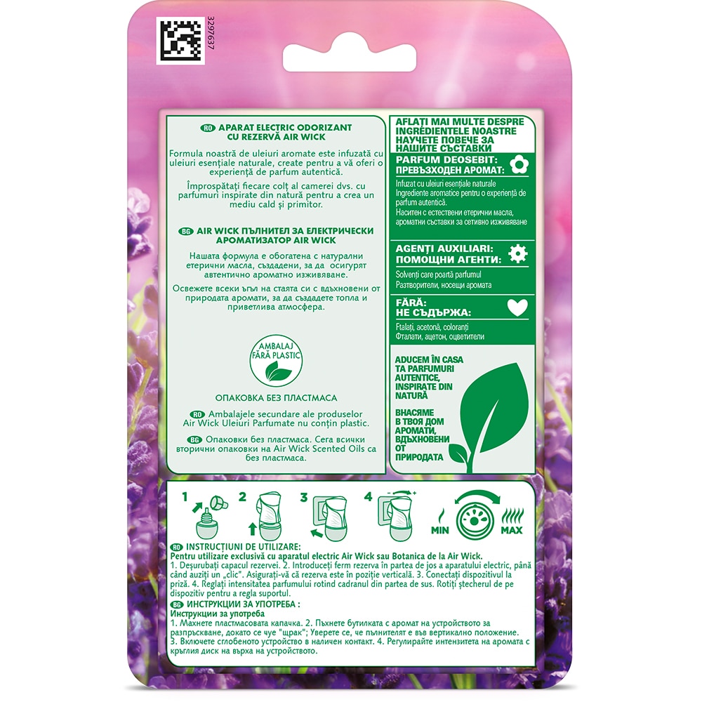 Odorizant camera electric AIR WICK Lavanda, 19ml