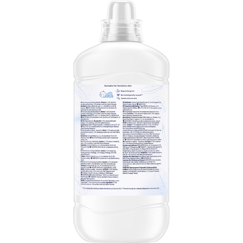 Balsam de rufe COCCOLINO Sensitive & Soft, 1.45 l, 58 spalari