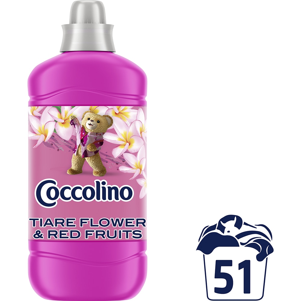 Balsam de rufe COCCOLINO Tiare Flower & Red Fruits, 1275 ml, 51 spalari