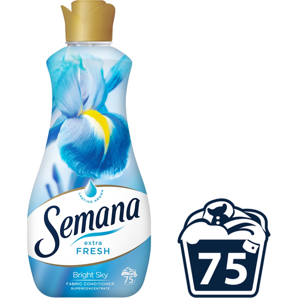Balsam de rufe SEMANA Extra Fresh Bright Sky, 1.5 l, 75 spalari