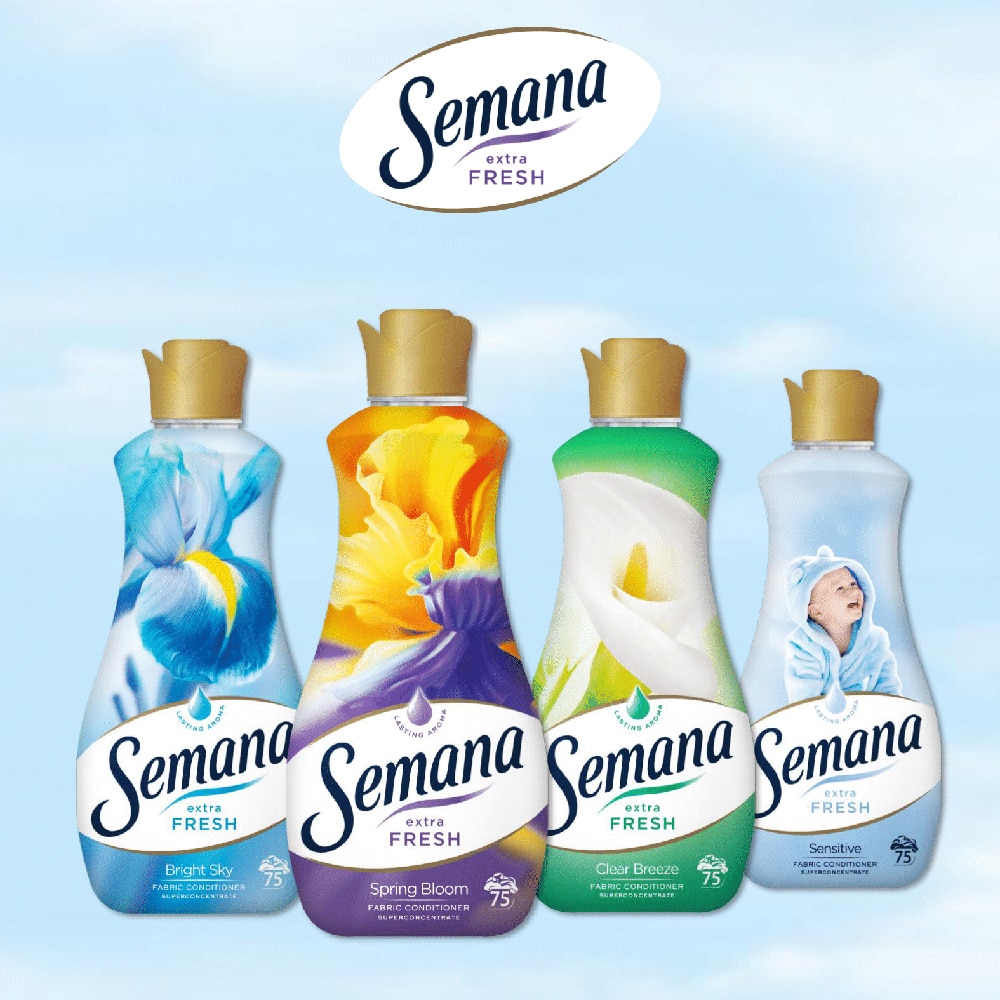 Balsam de rufe SEMANA Extra Fresh Clear Breeze, 1.5 l, 75 spalari