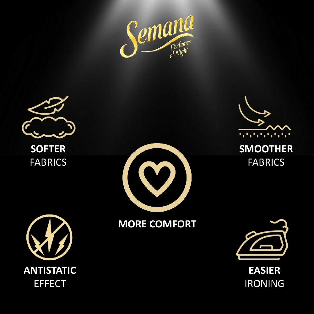 Balsam de rufe superconcentrat SEMANA Perfumes of Night Dreamy, 1.65 l, 75 spalari