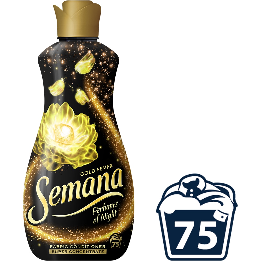 Balsam de rufe superconcentrat SEMANA Perfumes of Night Gold Fever, 1.65 l, 75 spalari