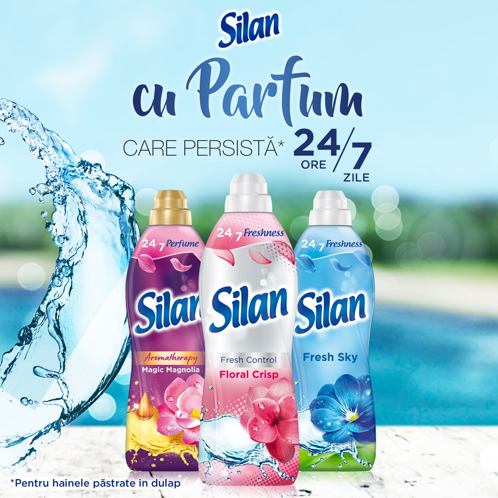 Balsam de rufe SILAN Fresh Control Floral Crisp, 1.1 l, 50 spalari