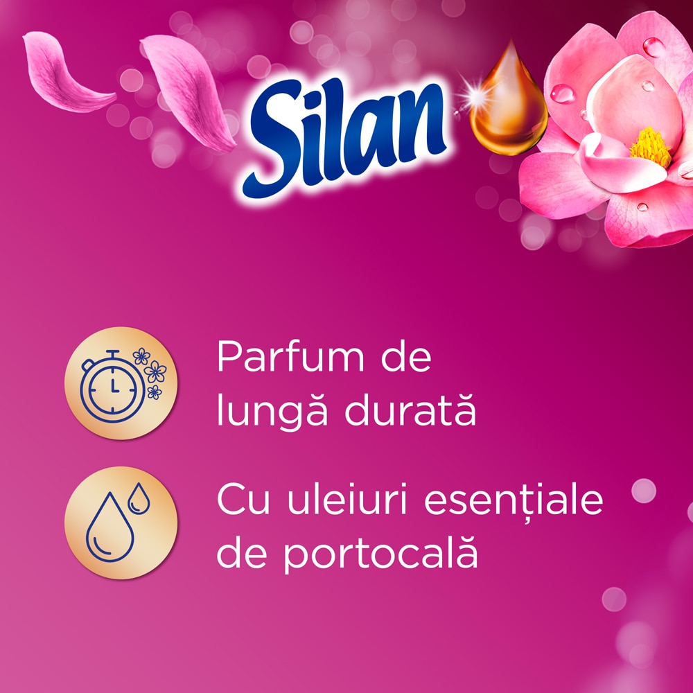 Balsam de rufe SILAN Aroma Therapy Magic Magnolia, 1.1 l, 50 spalari