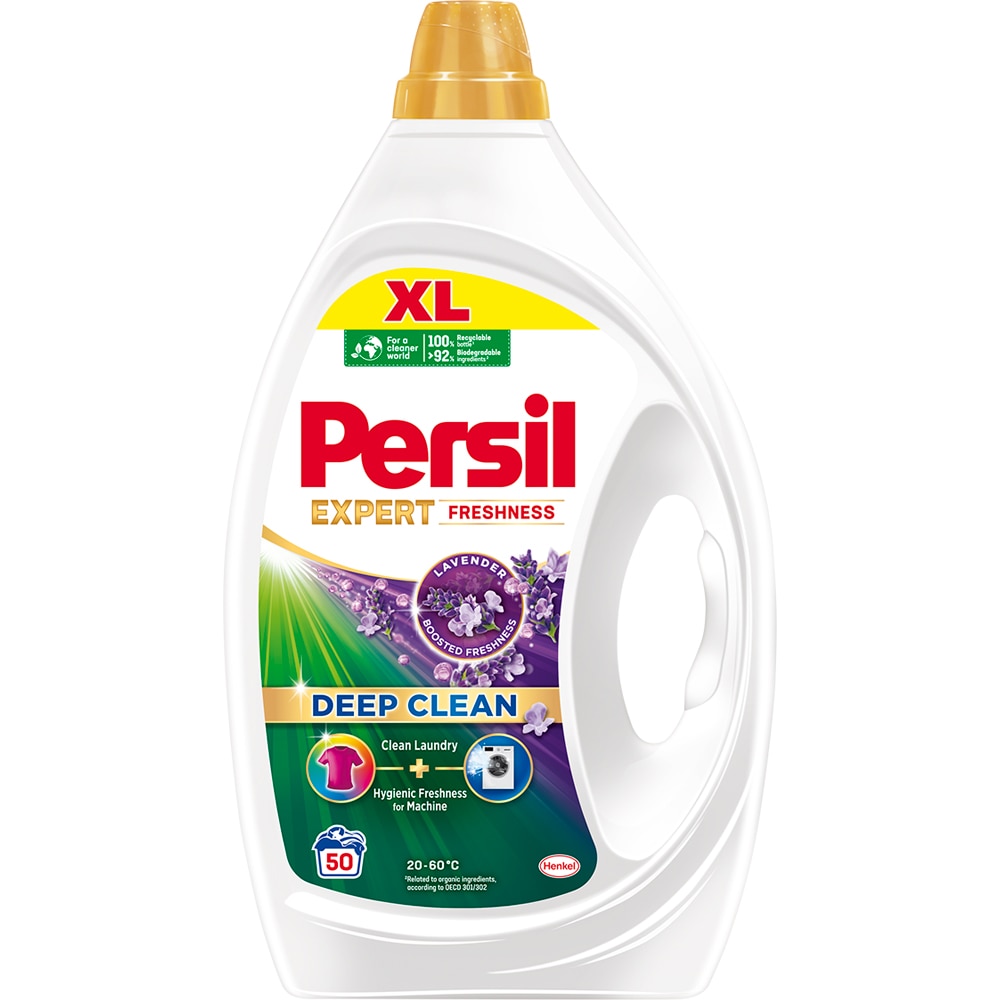 Detergent lichid PERSIL Deep Clean Expert Freshness, Lavanda, 2.25 l, 50 spalari