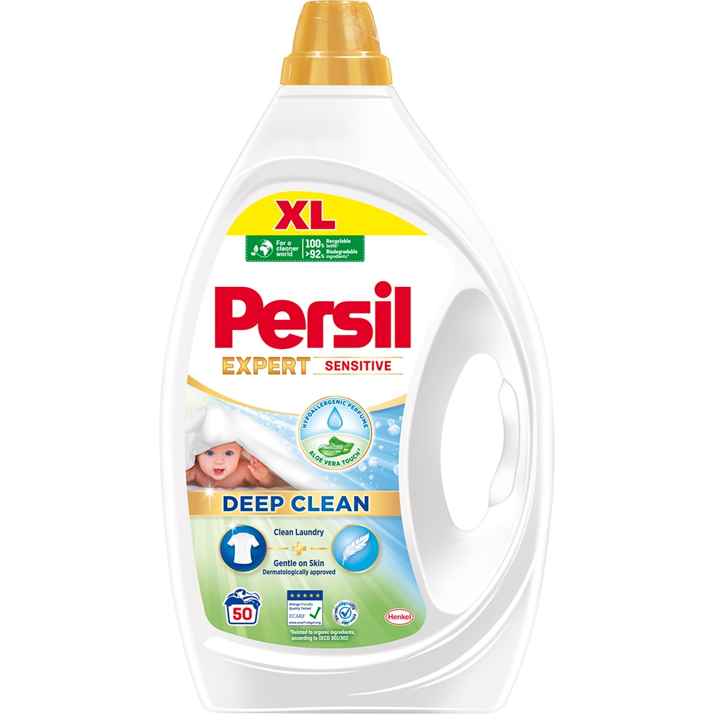 Detergent lichid PERSIL Deep Clean Expert Sensitive, 2.25 l, 50 spalari