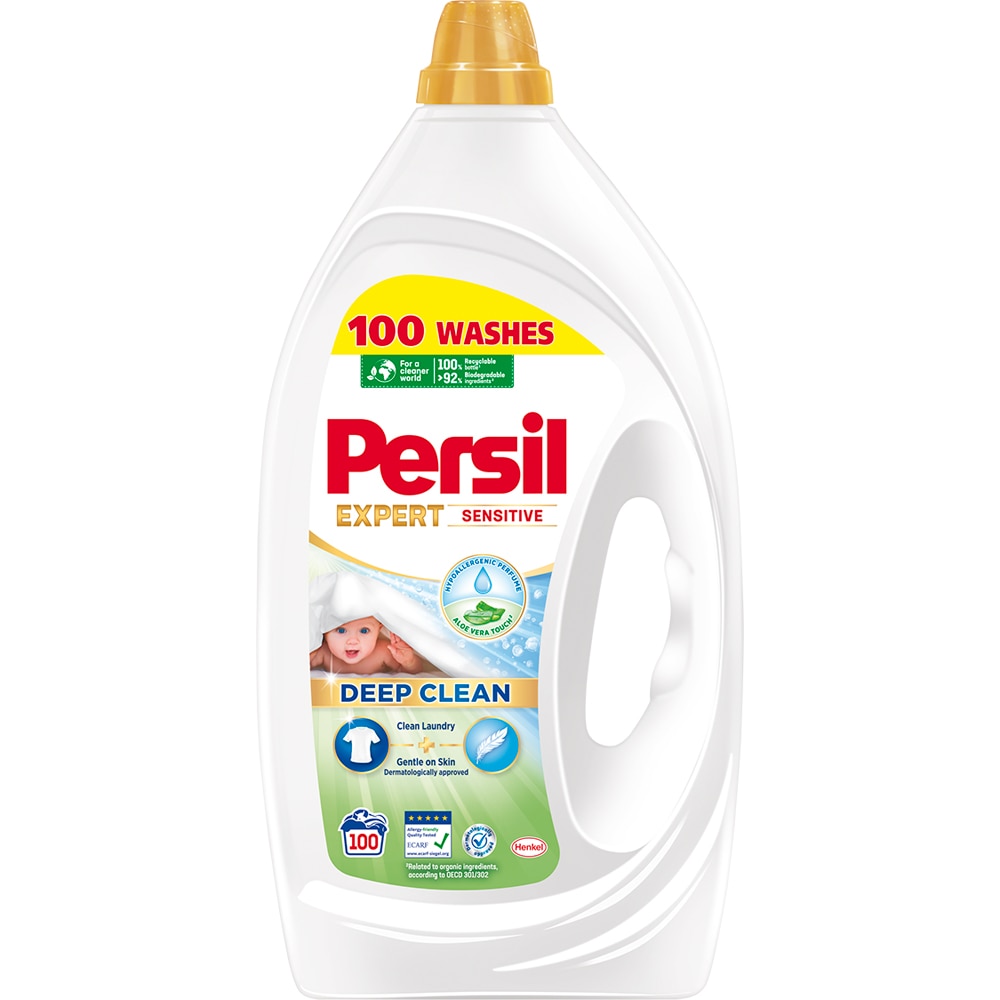 Detergent lichid PERSIL Deep Clean Expert Sensitive, 4.5 l, 100 spalari