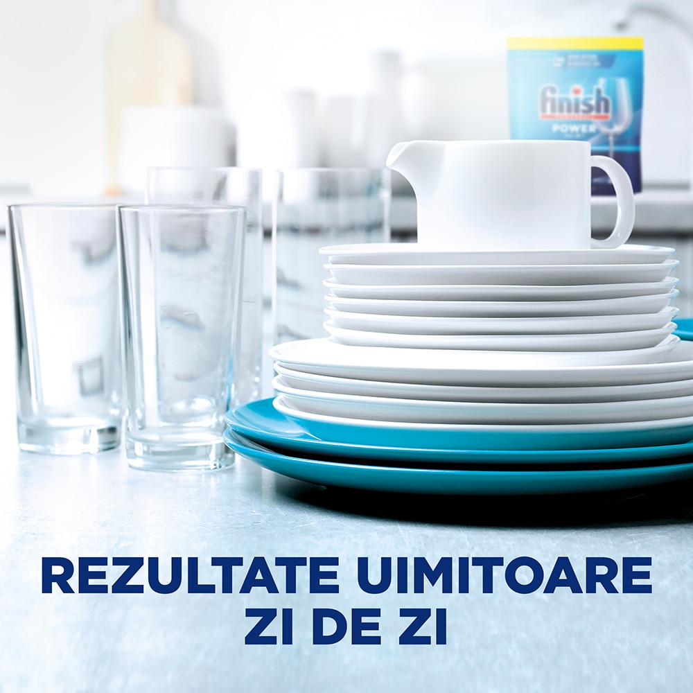 Detergent pentru masina de spalat vase FINISH Power All in One, 80 tablete