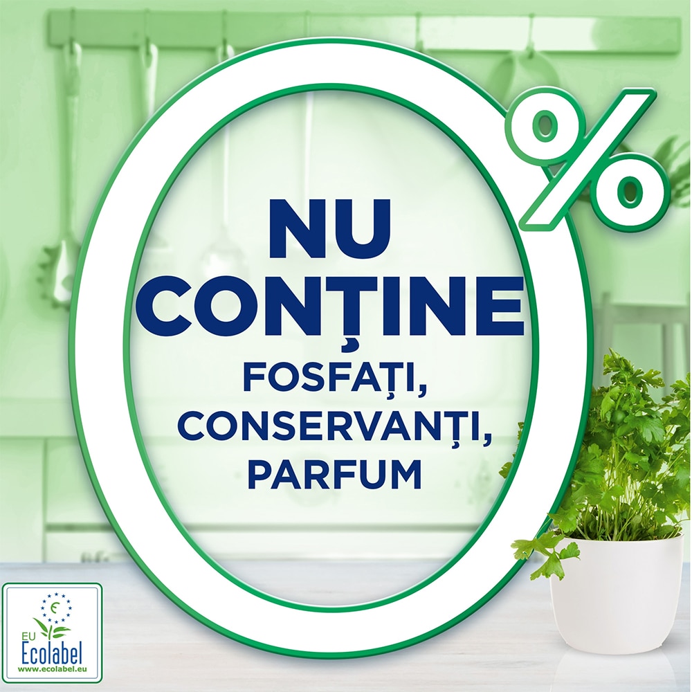 Detergent pentru masina de spalat vase Finish Ultimate All in 1 Eco 0%, 45 capsule