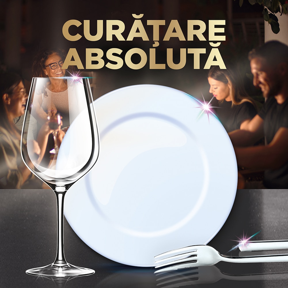 Detergent pentru masina de spalat vase FINISH Ultimate Lemon, 120 capsule