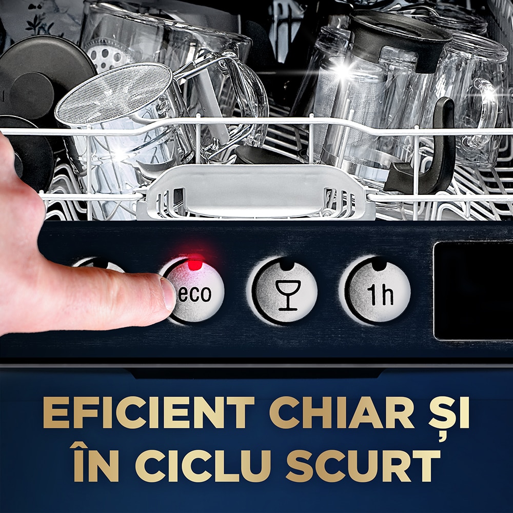 Detergent pentru masina de spalat vase FINISH Ultimate Plus Lemon, 72 capsule