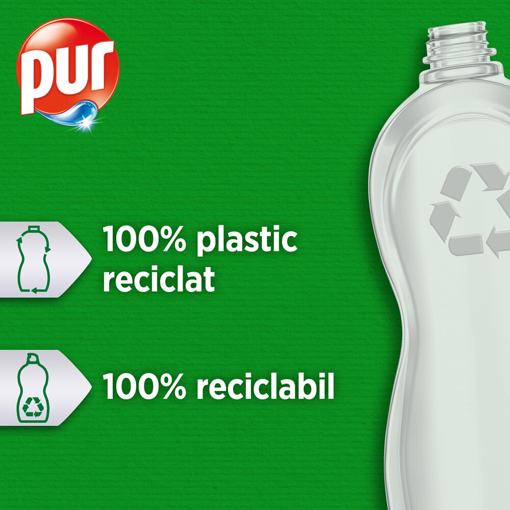 Detergent de vase PUR Power 5+ Apple, 750ml
