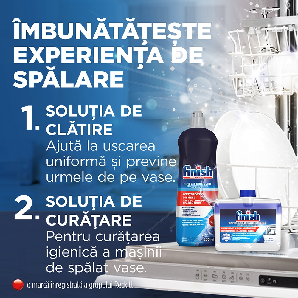 Pachet Detergent pentru masina de spalat vase Finish Quantum, 2x60 buc