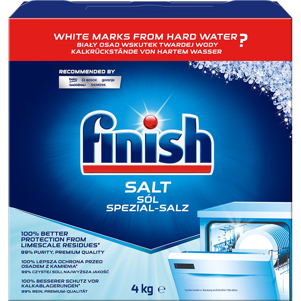 Sare pentru masina de spalat vase FINISH, 4 kg