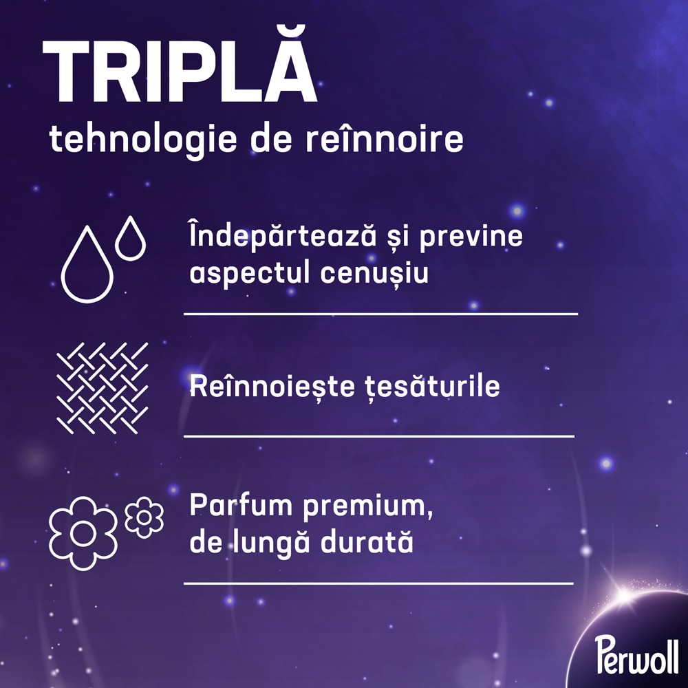 Detergent lichid PERWOLL Renew, Light Colors & White, 3 l, 60 spalari
