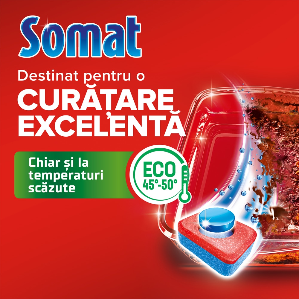 Detergent pentru masina de spalat vase SOMAT All in One Extra, 24 tablete
